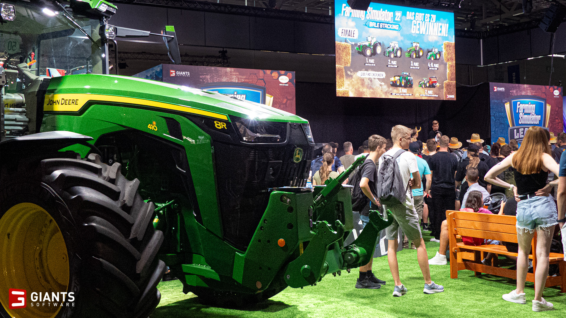 Farming Simulator on X: You're at @gamescom? Then swing by our booth, test  your skills in the Bale Stacking Challenge and win fantastic prizes  sponsored by @JohnDeere!  / X