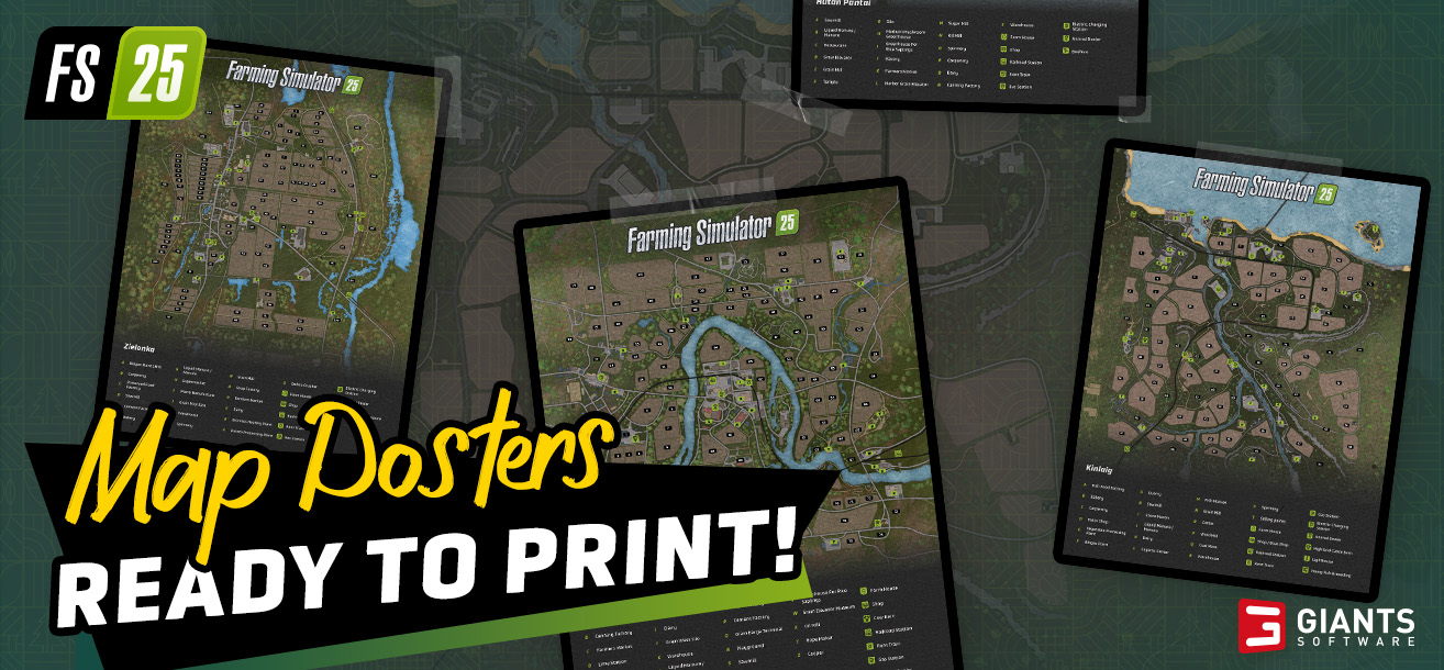 Download & Print Farming Simulator 25 Map Posters!