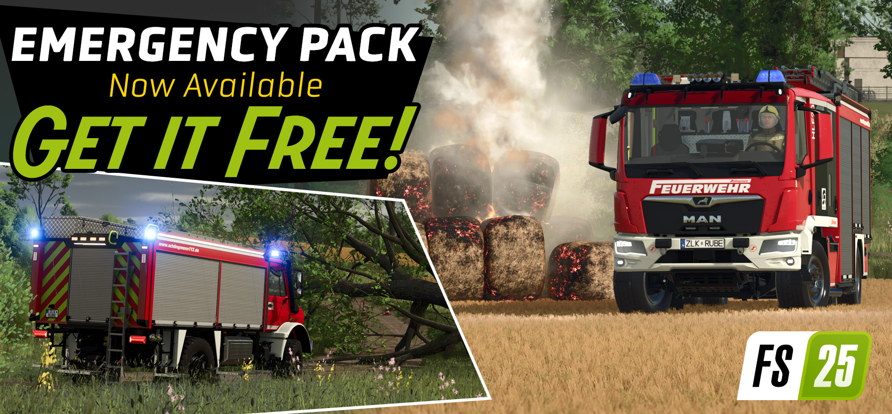 Emergencies in Farming Simulator 25: Free Emergency Pack Now Available!