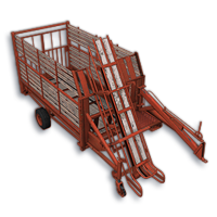 Lizard Old bale loading wagon